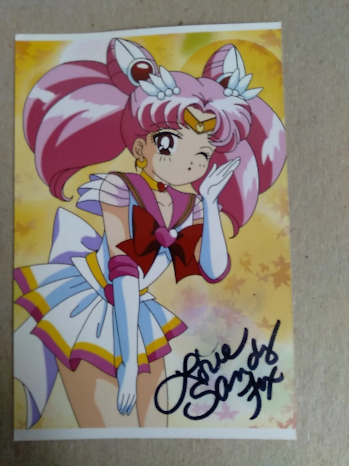 Sandy Fox Voice Actress Autographed 6x4 Photo "Sailor Chibi Moon " (Chibiusa), изображение 2
