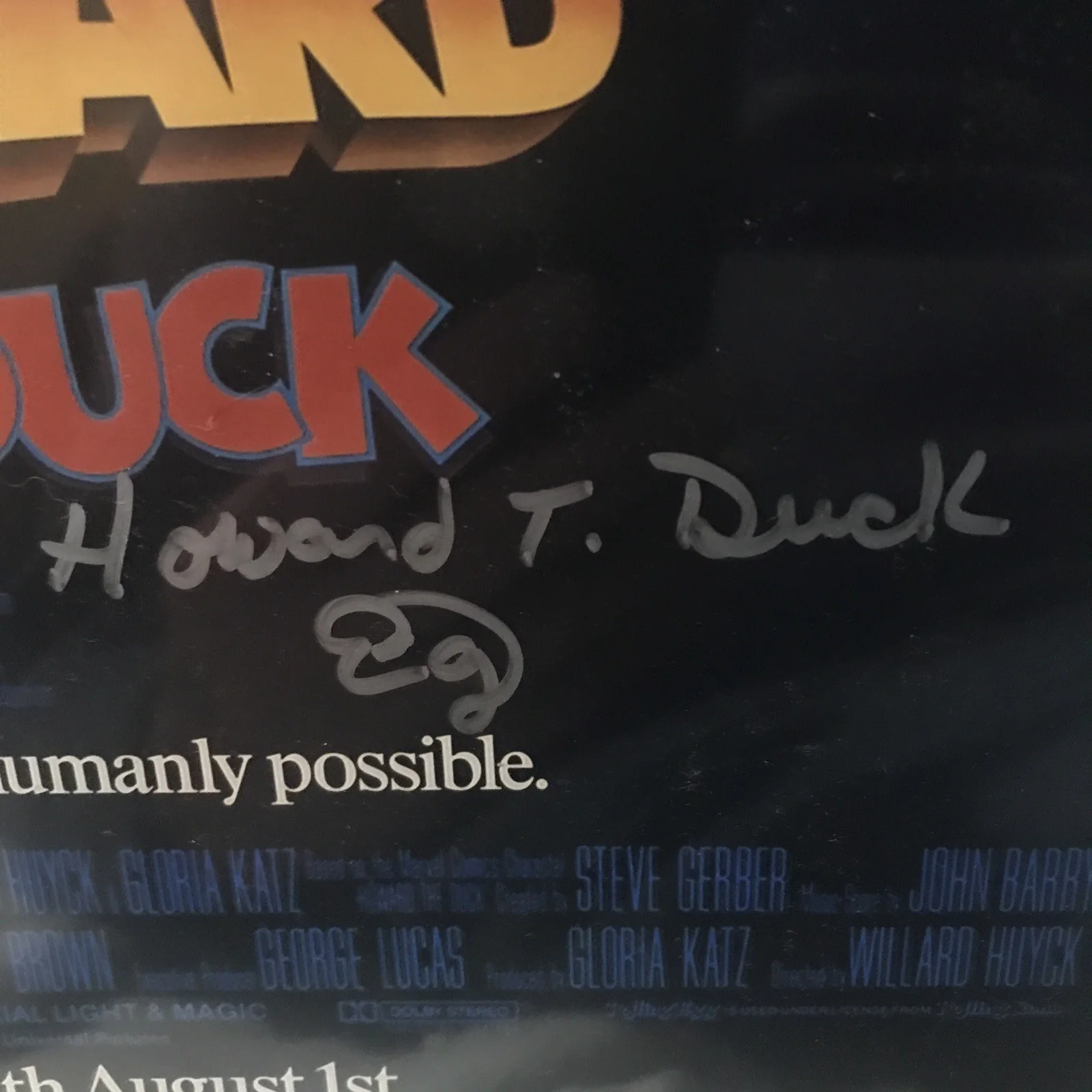 Ed Gale — Ed Gale Signed Autographed 11X17 Photo Howard the Duck JSA HH14534., image 2