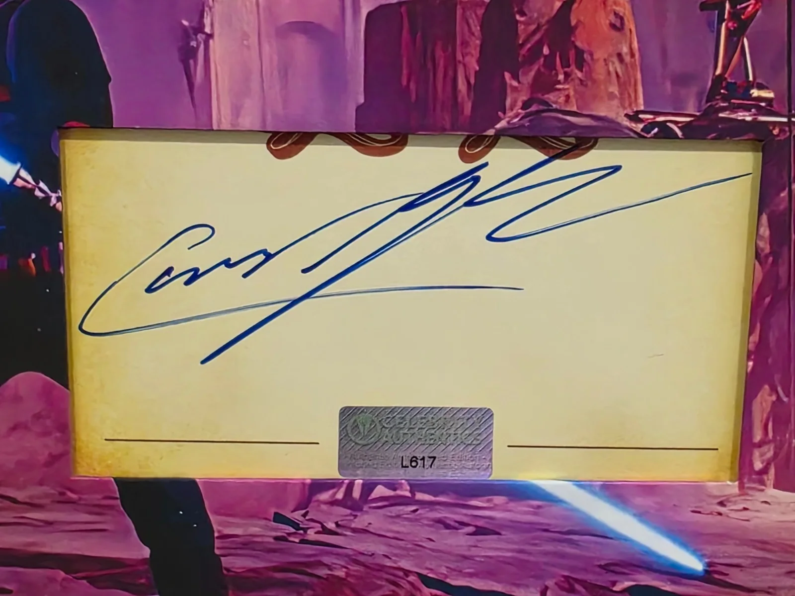 Cameron Monaghan — Cameron Monaghan - Star Wars Custom Matted & Framed Signed/Autographed Photo, image 3