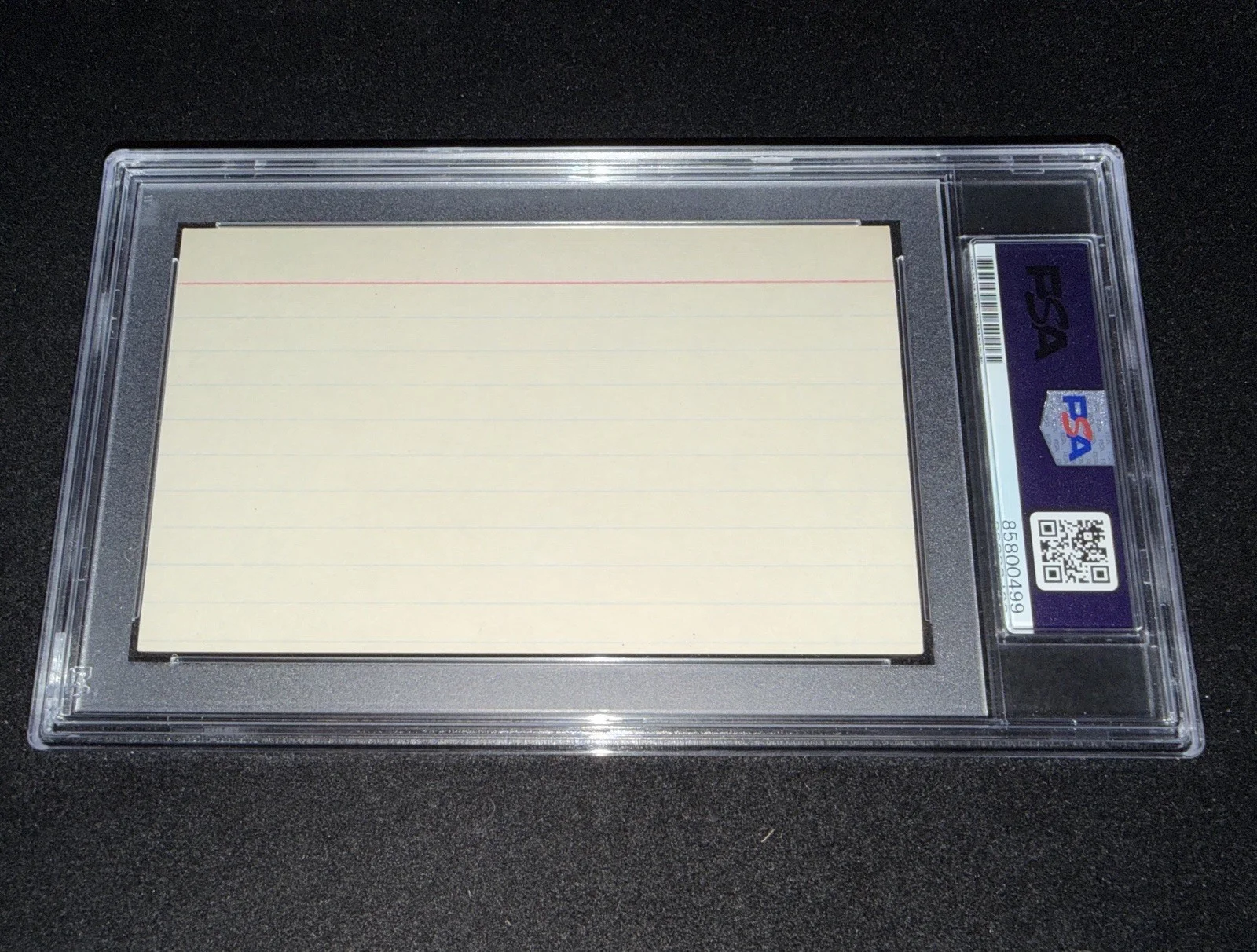 Vincent Price Signed 3x5 Index Card PSA Slabbed Actor, image 2