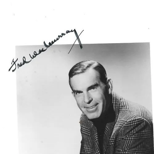 original Hand signed 5 x7 photo by Fred MacMurray, image 2