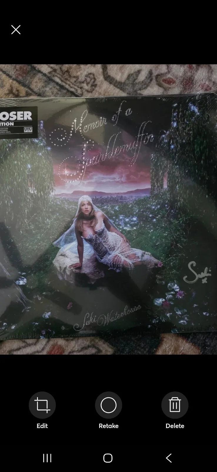 Suki Waterhouse Signed Memoirs Of A Sparklemuffin Signed Vinyl, изображение 2