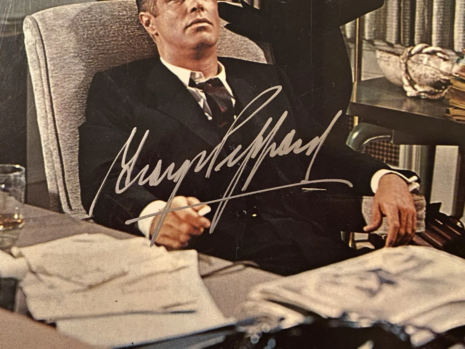 George Peppard — George Peppard Signed Autographed Vintage Photo With COA The Carpetbaggers, image 2