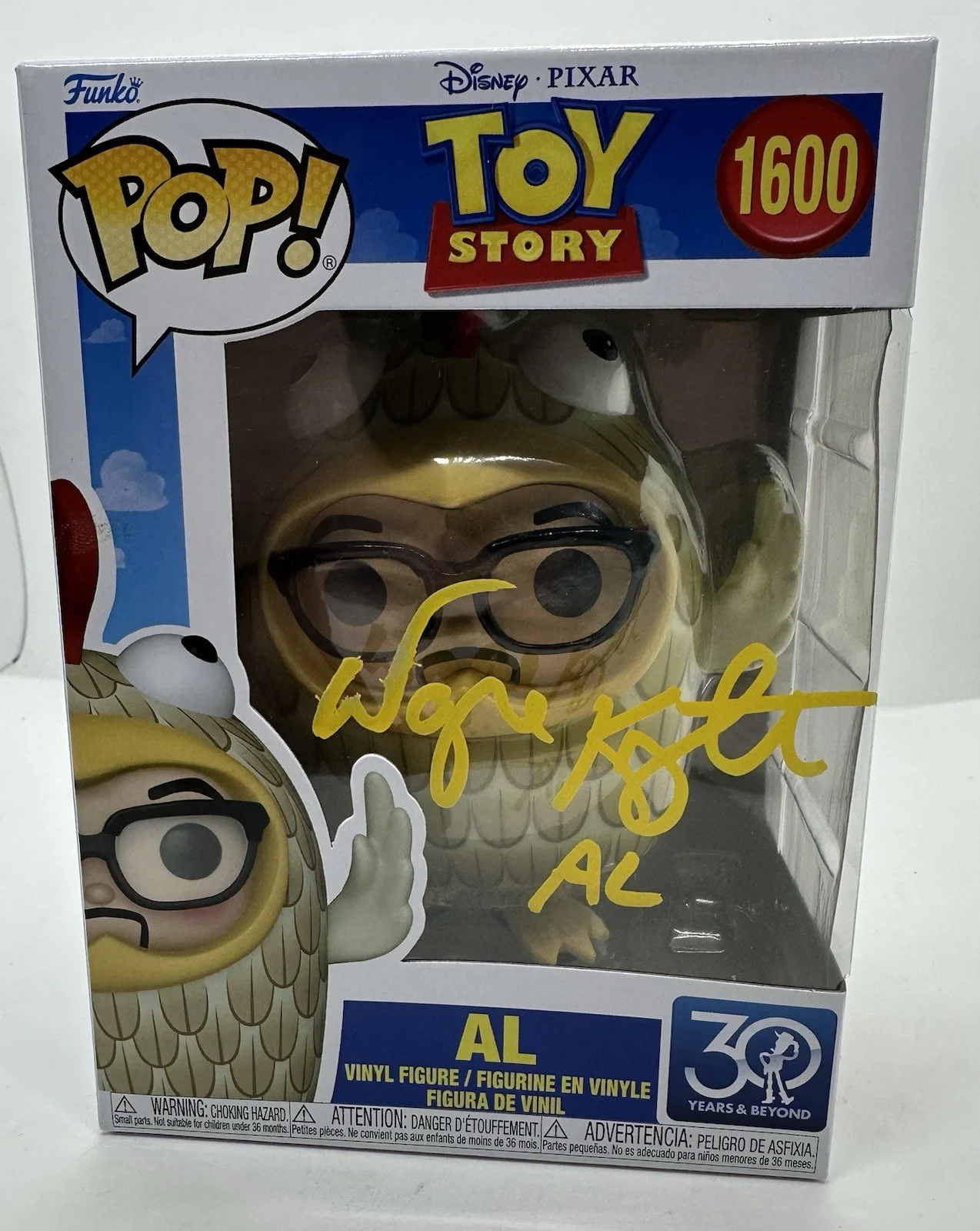 Wayne Knight — Wayne Knight Funko Pop Autographed Movies 1600 Toy Story Al !
