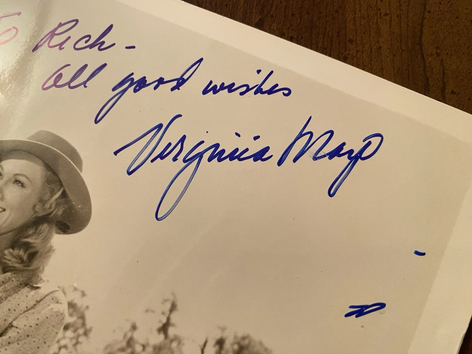 Virginia Mayo — Virginia Mayo Signed Autographed Photo White Heat Captain Horatio Hornblower, image 3