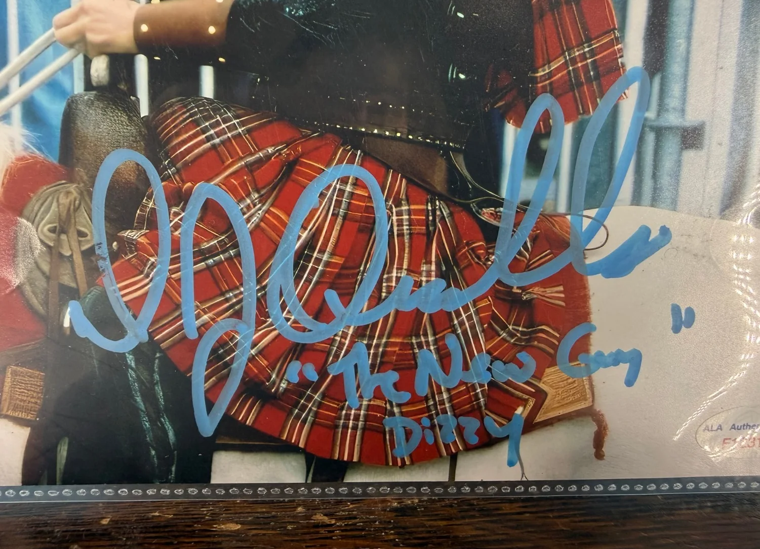 Donald (DJ) Qualls Signed 8 x 10 Photo ALA Authenticated in Plastic Near Mint, изображение 2