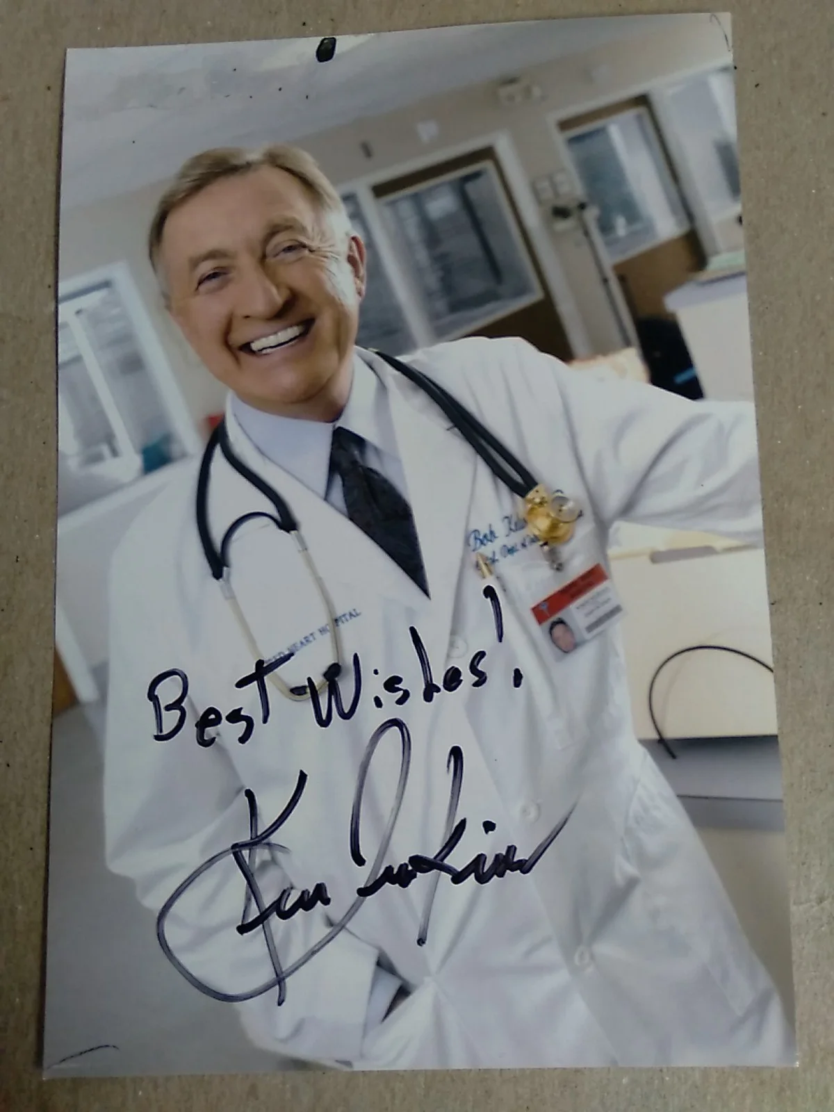 Ken Jenkins Signed Autograph 6x4in Photo Dr. Bob Kelso "Scrubs", image 2