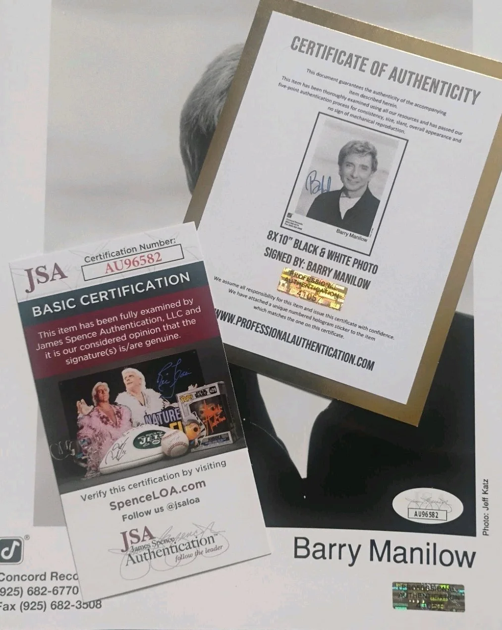 Barry Manilow Hand Signed Autograph JSA COA 8x10 Photo NO US TARIFFS, image 4