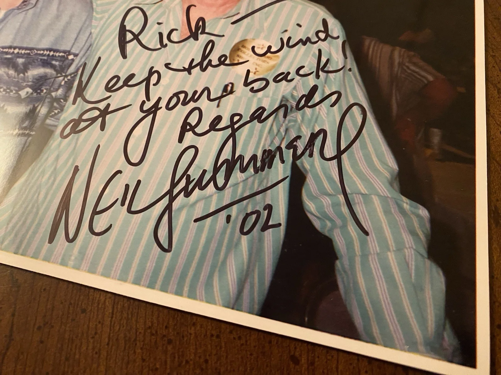 Neil Summers — Neil Summers Signed Autographed Photo My Name Is Nobody Dick Tracy IN PERSON, image 3