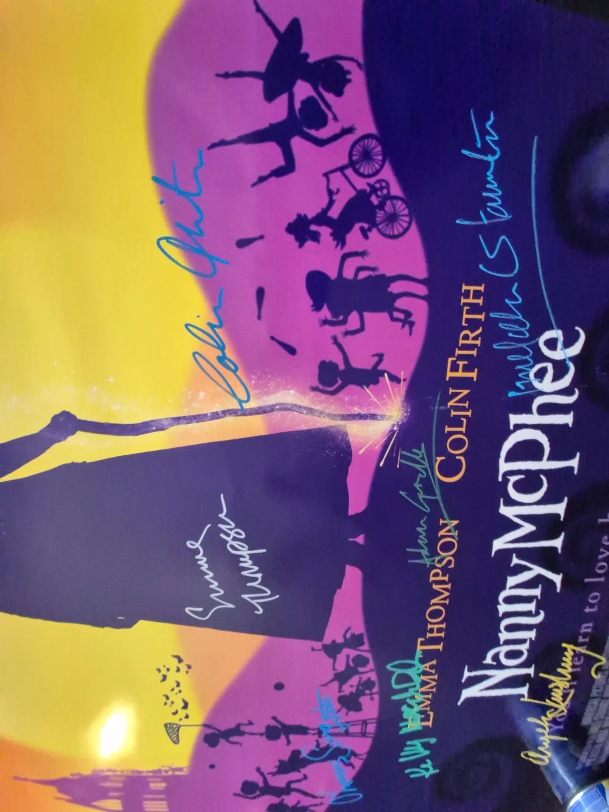 SEE BELOW — NANNY McPHEE- CAST SIGNED-THE MOVIE POSTER-vintage-w/COA ekim, image 5