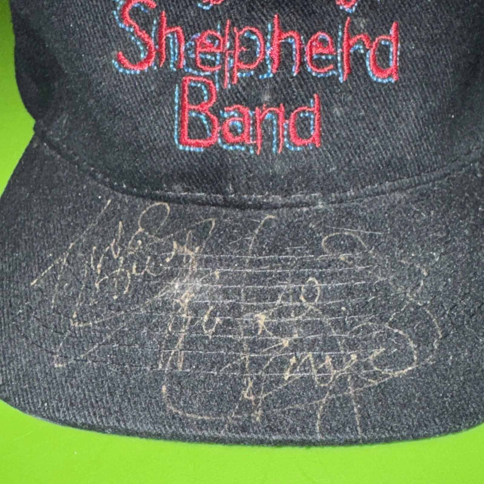 Kenny Wayne Shepherd Vintage Signed Hat By KWS & NOAH HUNT Dated Inside 3/10/00, image 2