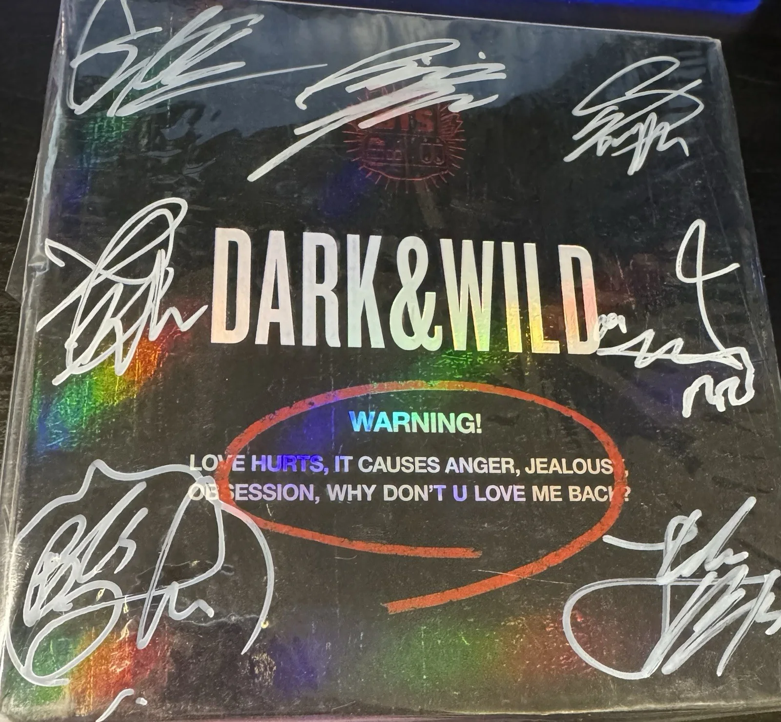 BTS Dark & Wild Album Autographed by Group Bangtan Boys CD Kpop Official, image 3
