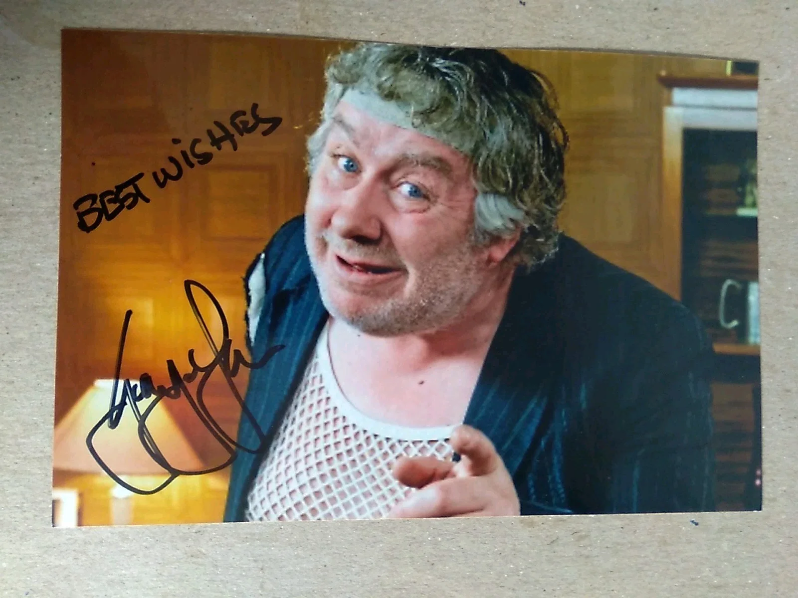 Gregor Fisher Scottish Actor Signed Autograph 6x4in Photo Rab C. Nesbitt, image 2