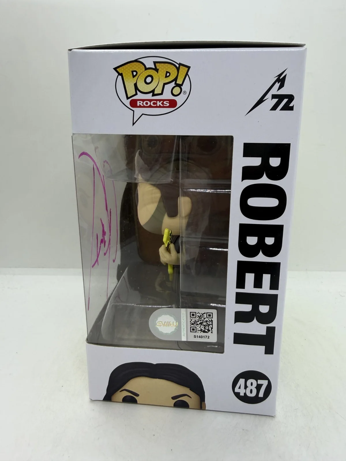 Robert Trujillo Signed Metqllica 72 Seasons Funko Pop #487 SWAU, image 2