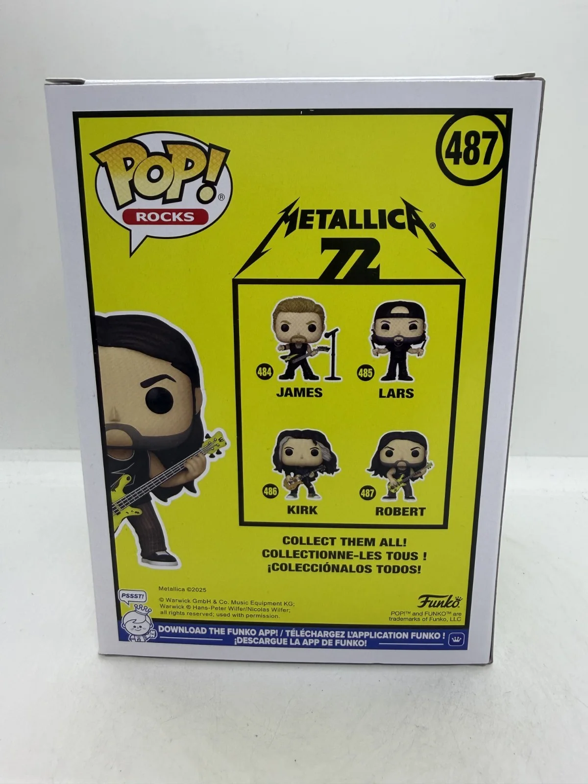 Robert Trujillo Signed Metqllica 72 Seasons Funko Pop #487 SWAU, image 3