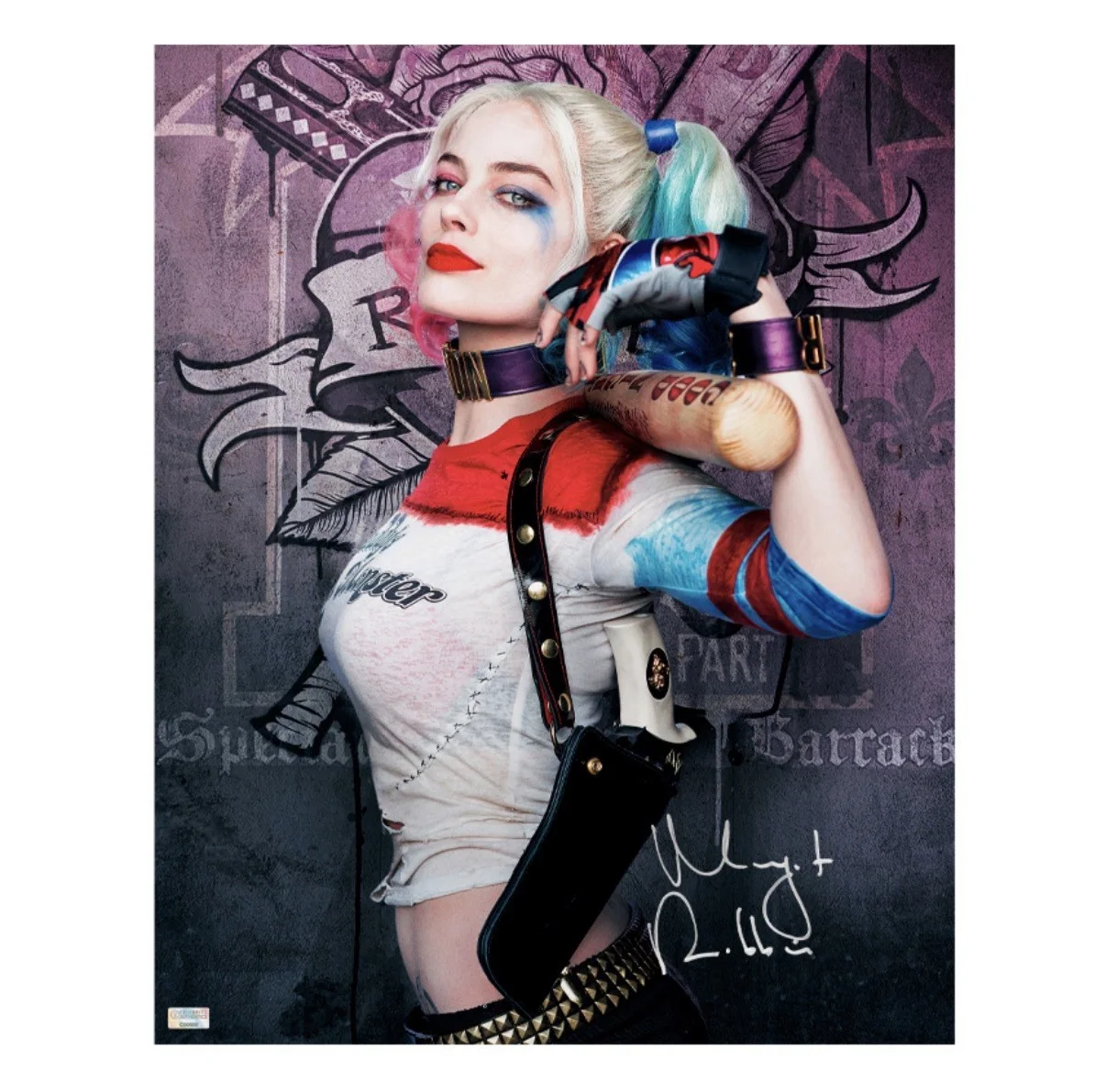 Margot Robbie — Margot Robbie Harley Quinn Signed 16x20 Photo Celebrity Authentics COA DC Comics