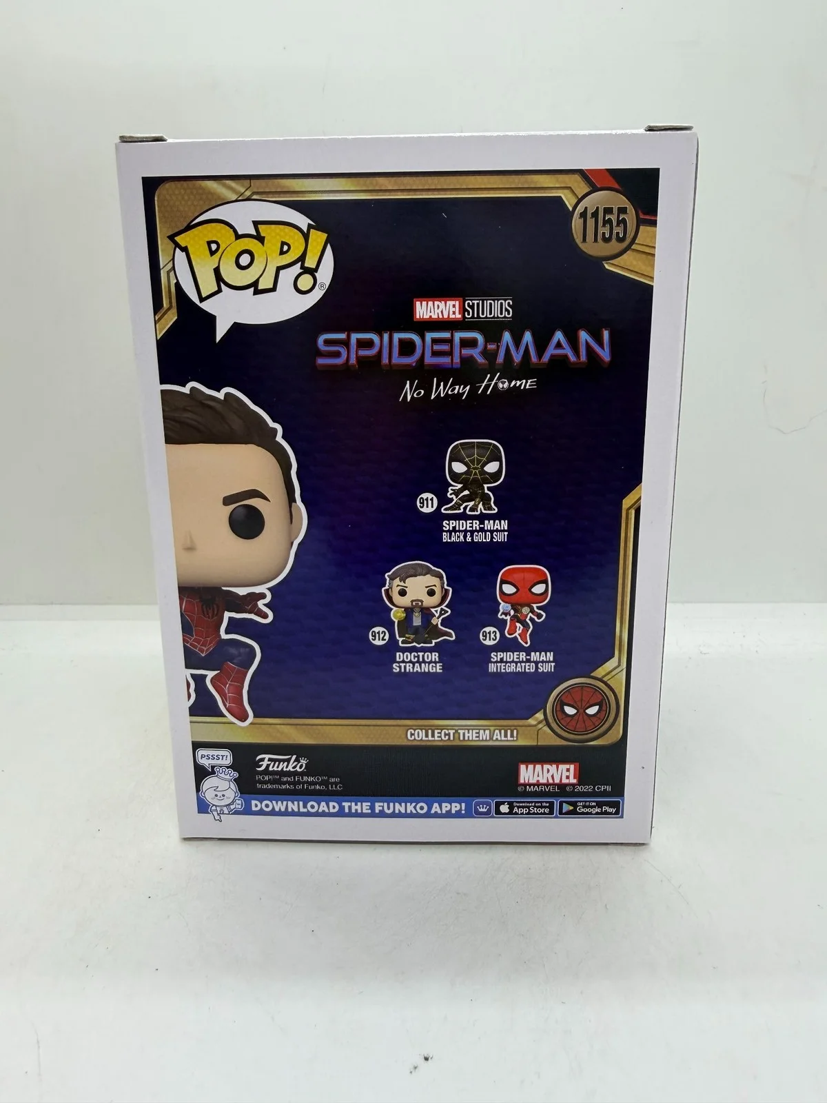 Tobey Maguire Signed Friendly Neighborhood Spider-Man Funko Unmasked #1155 PSA, изображение 3