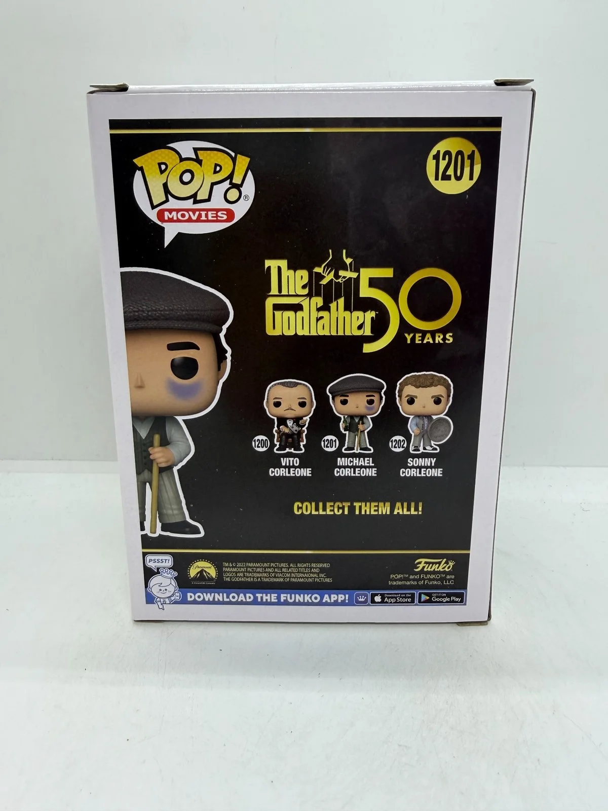 Al Pacino Signed Michael Corleone Funko Godfather #1201 PSA #3, image 4