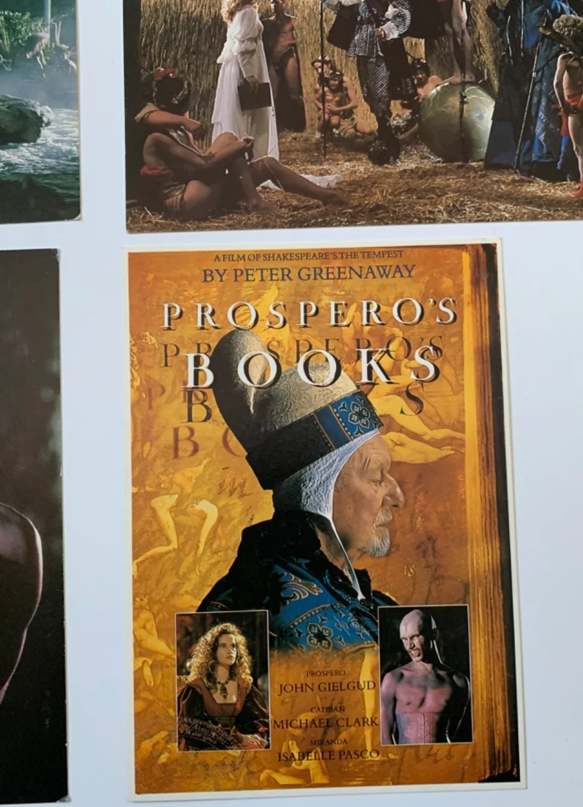 VINTAGE PROSPERO’S BOOKS 5 FILM PROMOTIONAL CARDS FLYERS 1990’S PETER GREENAWAY, изображение 2
