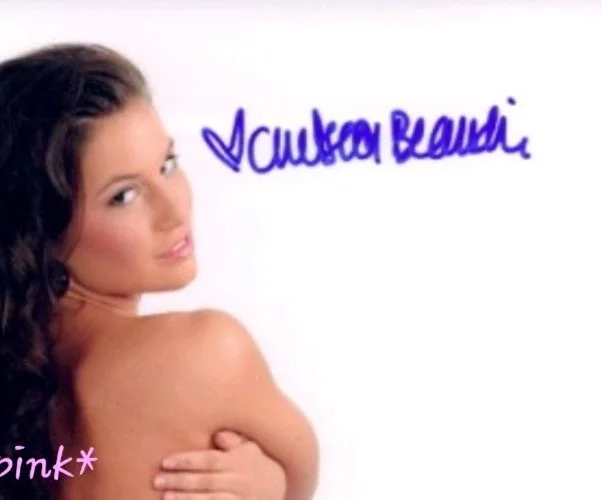 Katie Jean — Down low beauty, model Chelsea Beaudin- signed 8x10 Photo w/COA, изображение 2