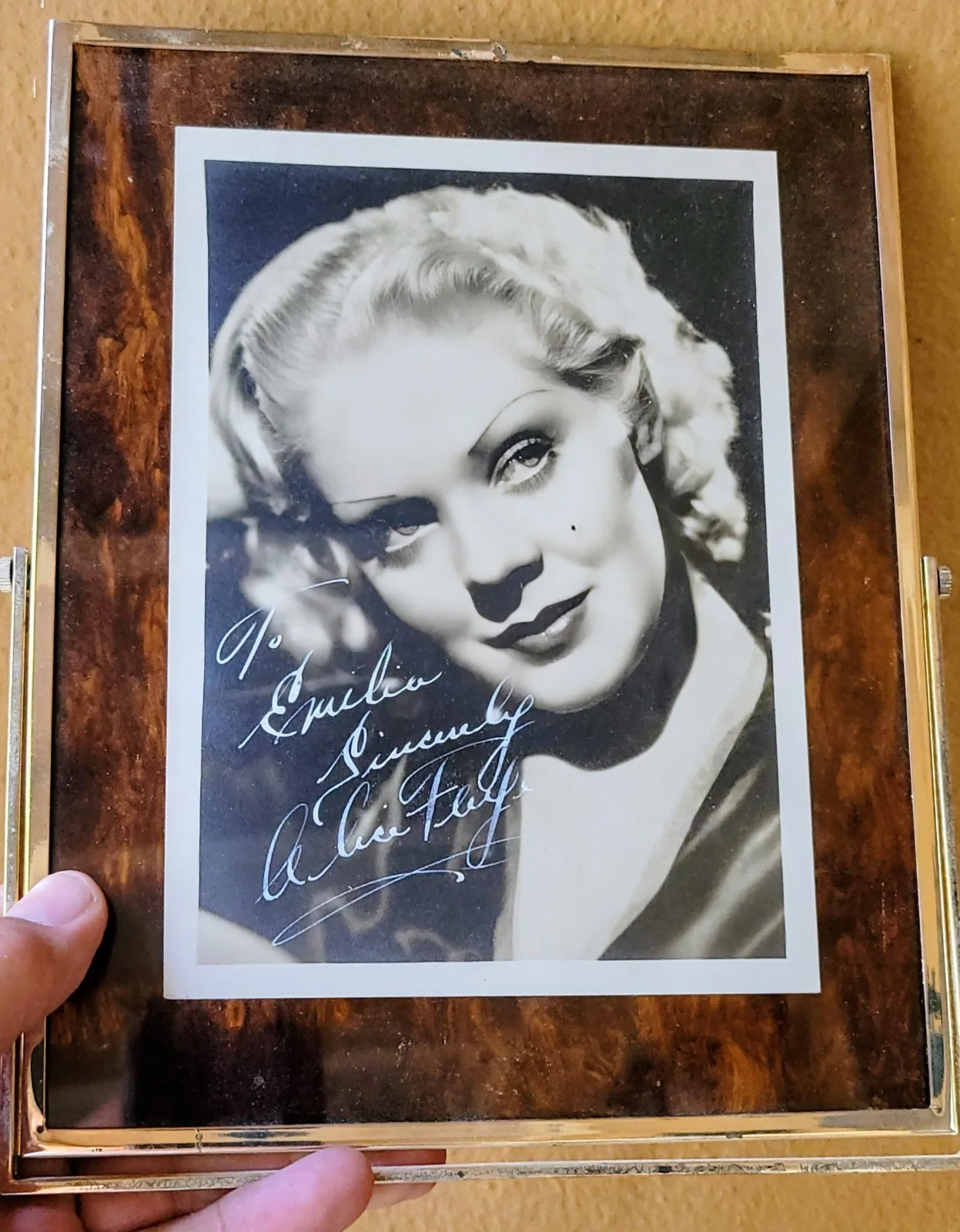 Alice Faye — Beautiful ALICE FAYE Signed Photograph Photo Famous Movie Star Actress Autograph, изображение 2