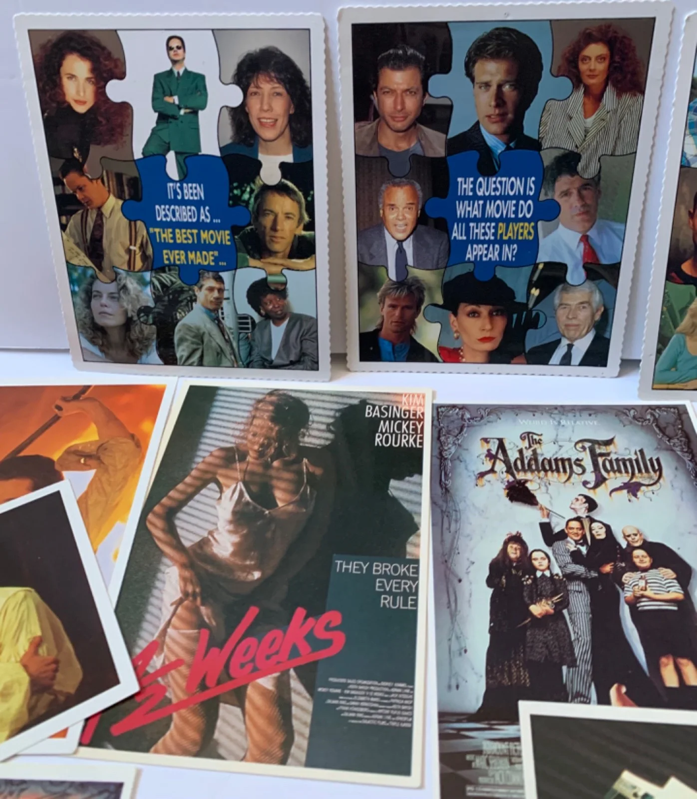 LARGE VINTAGE COLLECTION VIDEO FILM RELEASE CARDS PROMOTIONAL FLYERS ADS 1990’S, изображение 4