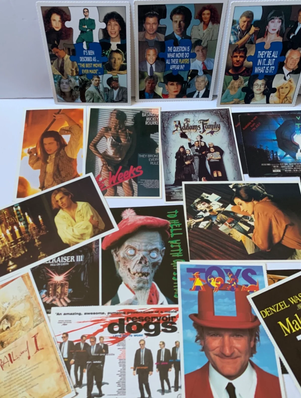 LARGE VINTAGE COLLECTION VIDEO FILM RELEASE CARDS PROMOTIONAL FLYERS ADS 1990’S, изображение 5