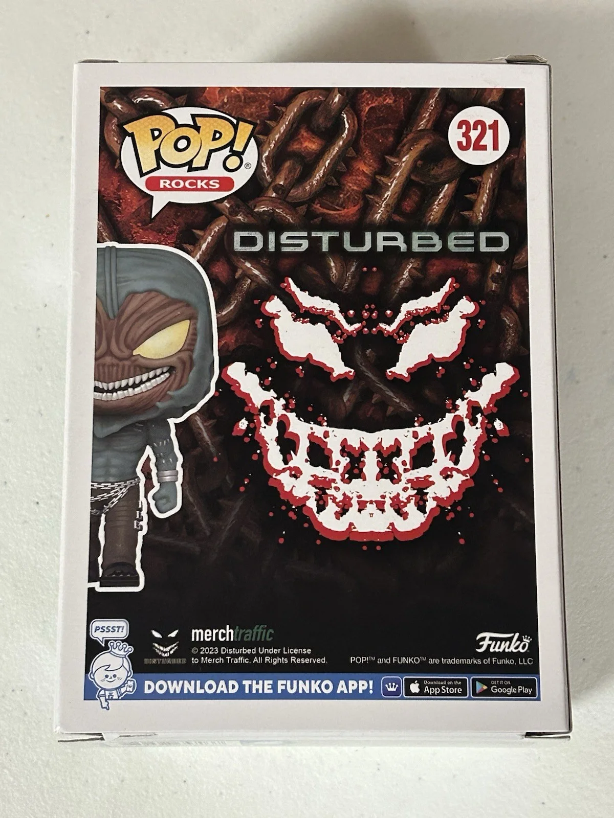 DISTURBED DAVE DRAIMAN SIGNED AUTOGRAPHED FUNKO POP WITH JSA COA # CK92727, image 2