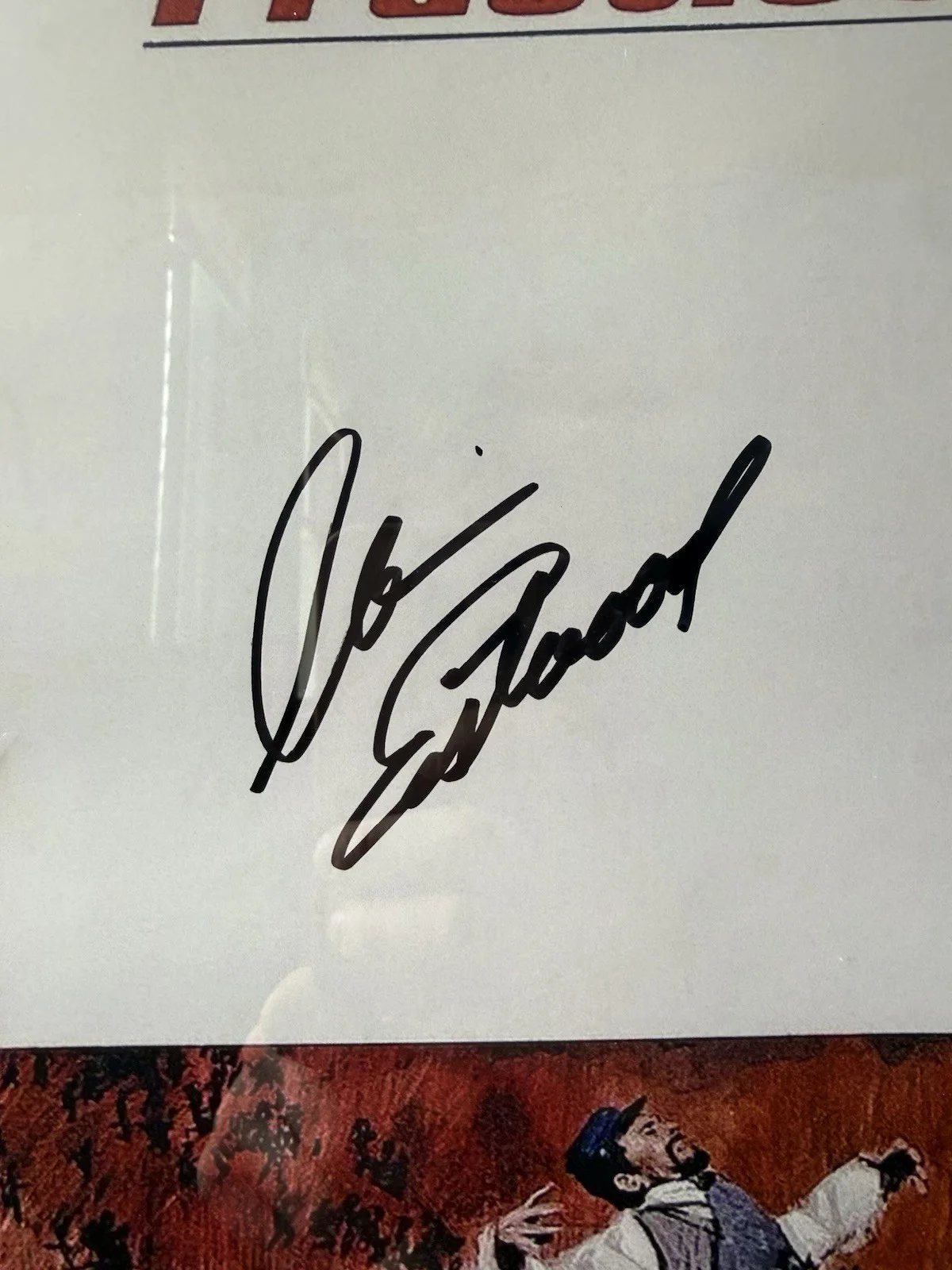 Clint Eastwood — 27x40 The Good Bad And Ugly 1967 Poster Signed By Clint Eastwood Fanatics COA, изображение 2