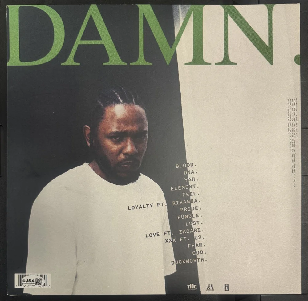 Kendrick Lamar JSA Signed Damn Vinyl LP Record Album Cover Auto, изображение 2