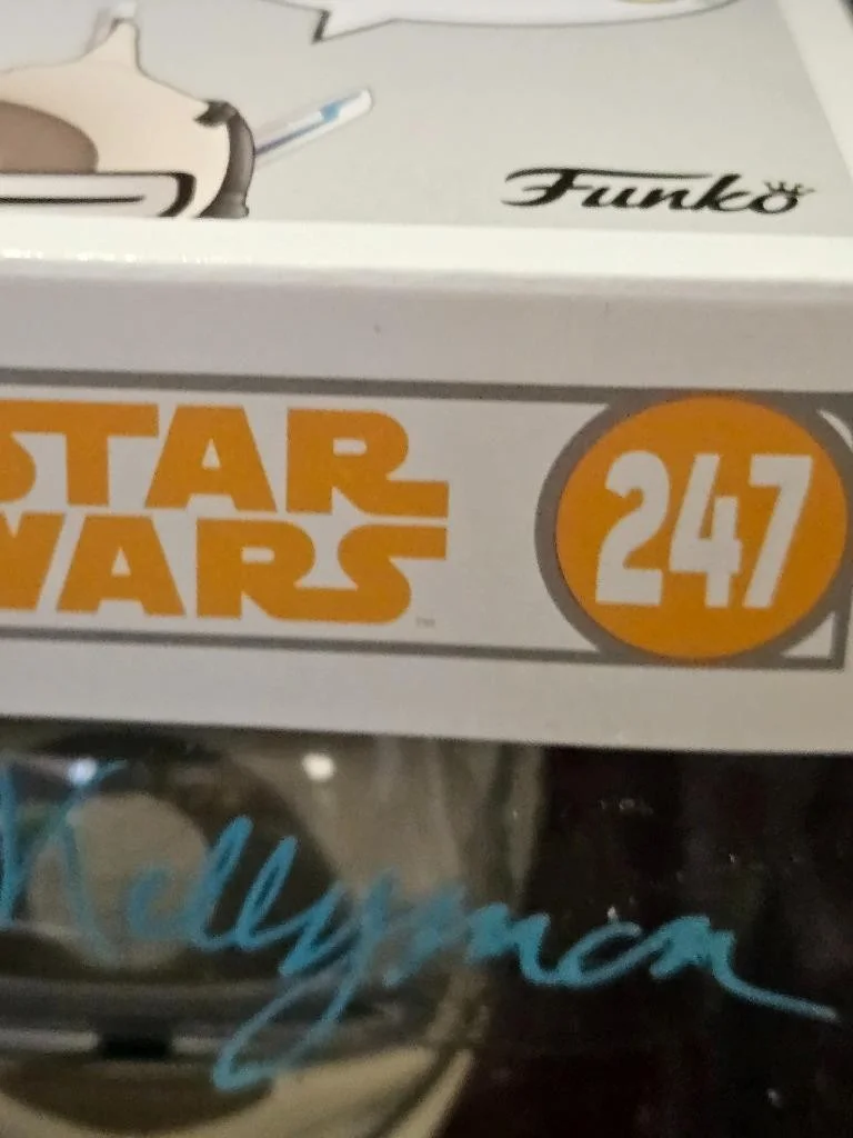 ERIN KELLYMAN — ERIN KELLYMAN HAND SIGNED AUTOGRAPHED FUNKO POP! 247 ENFYS NEST STAR WARS W/ COA, изображение 4
