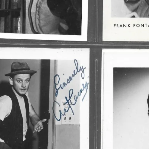 original Hand signed 4 x 6 photo by Art Carney, image 2