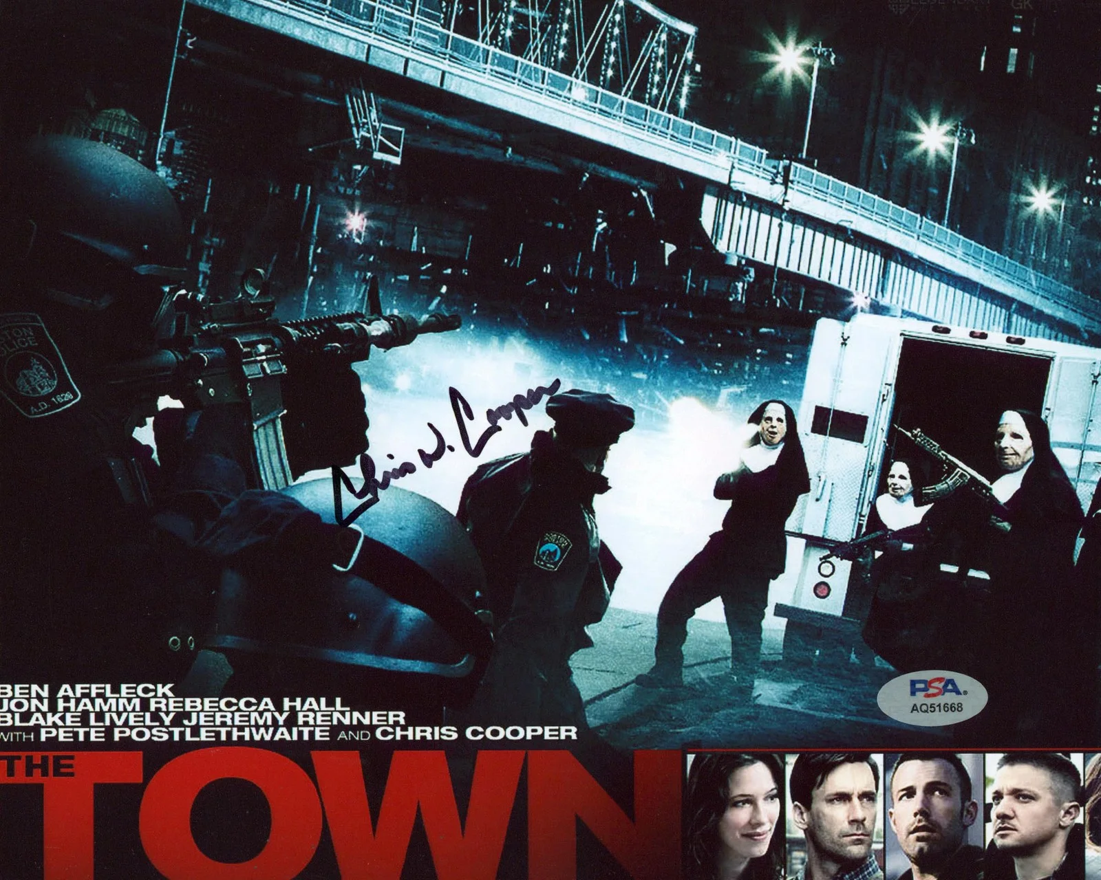 Chris Cooper — Chris Cooper The Town Authentic Signed 8x10 Horizontal Photo PSA/DNA 3