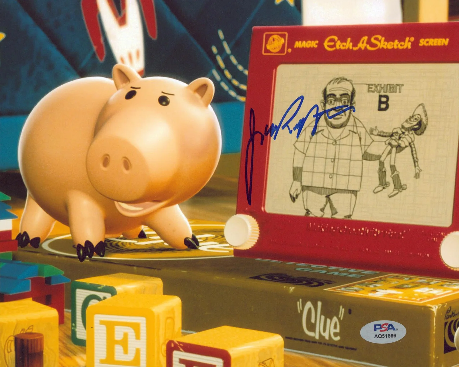 John Ratzenberger — John Ratzenberger Toy Story Authentic Signed 8x10 Horizontal Photo PSA/DNA 2