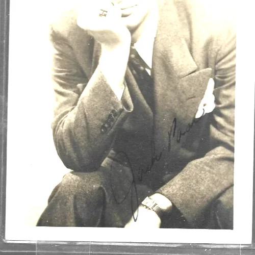 original Hand signed 4 x 6 photo by Jack Paar, image 2