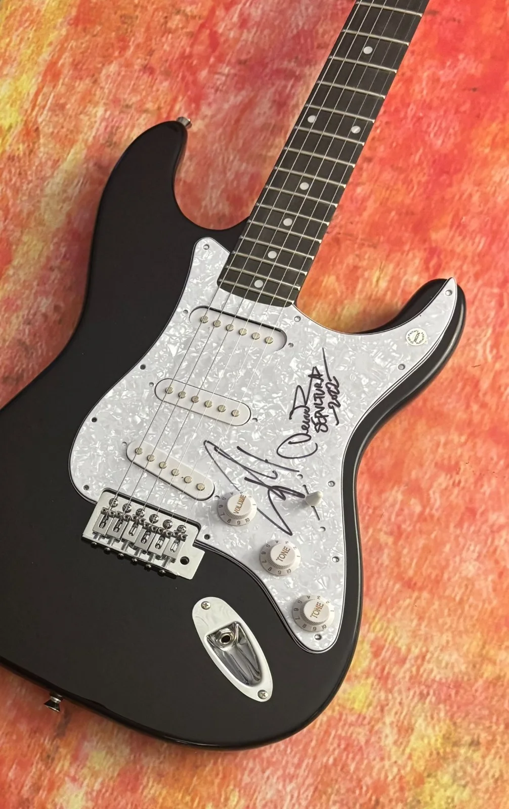 GFA Paulo Jr. & Derrick Green Band * SEPULTURA * Signed Electric Guitar COA, изображение 5