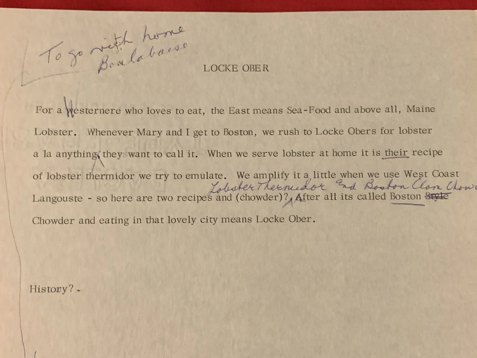 Vincent Price — Vincent Price Estate Typed Manuscript With Handwriting From Famous Cookbook! 14k, изображение 2