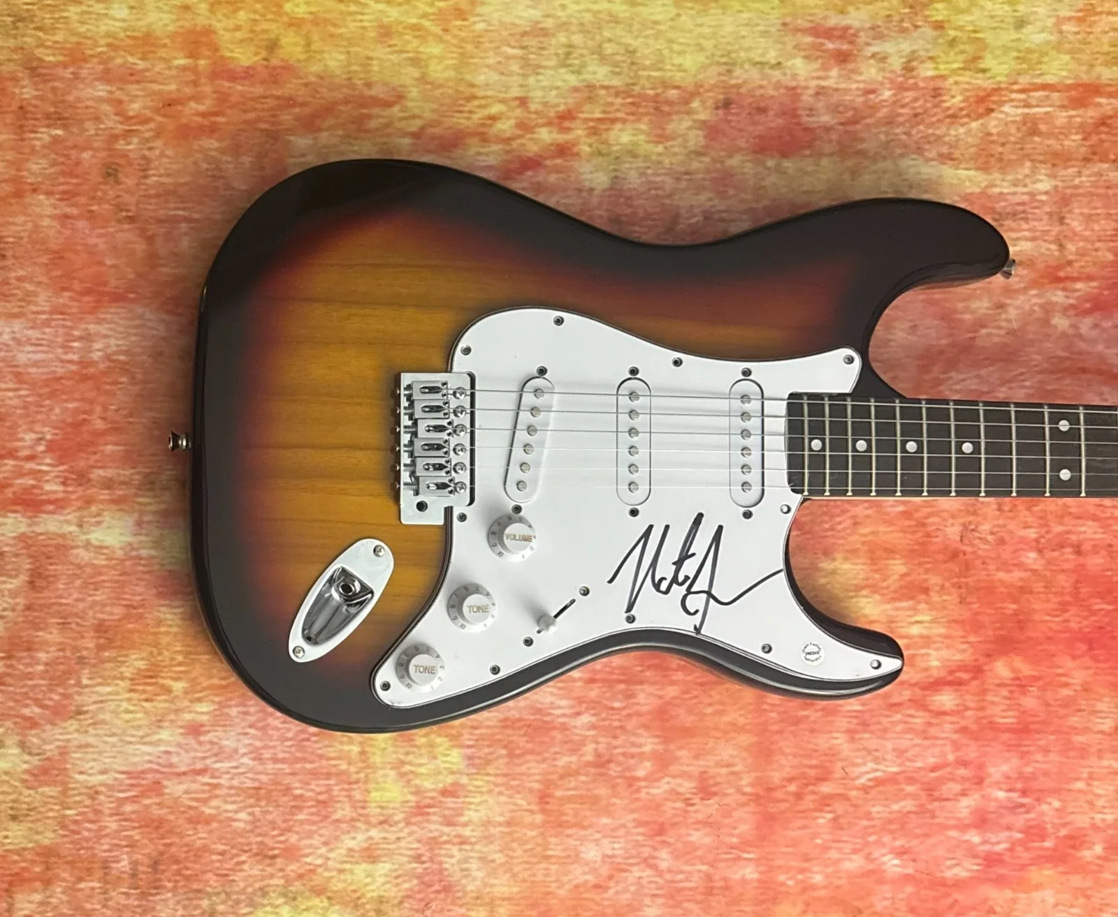 GFA World On Fire Country Star * NATE SMITH * Signed Electric Guitar COA, изображение 2