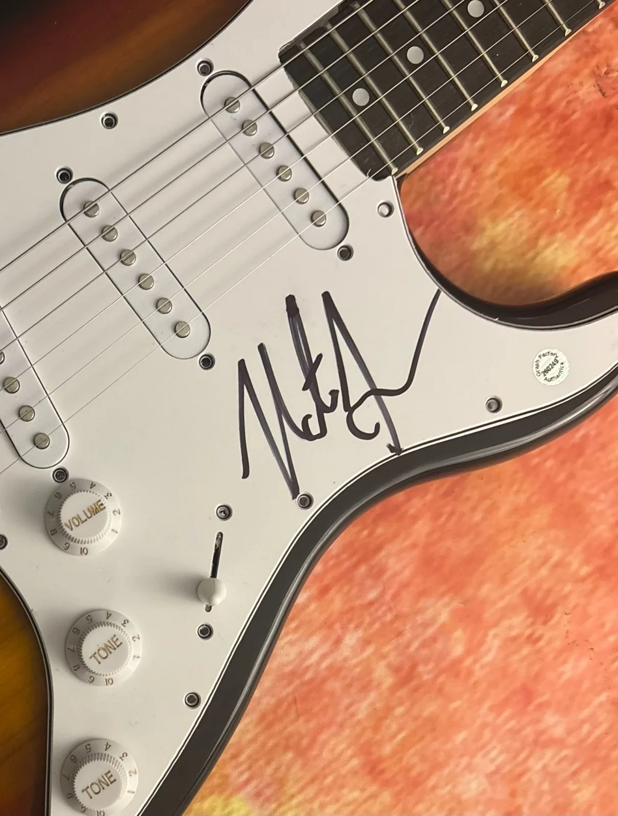 GFA World On Fire Country Star * NATE SMITH * Signed Electric Guitar COA, изображение 5