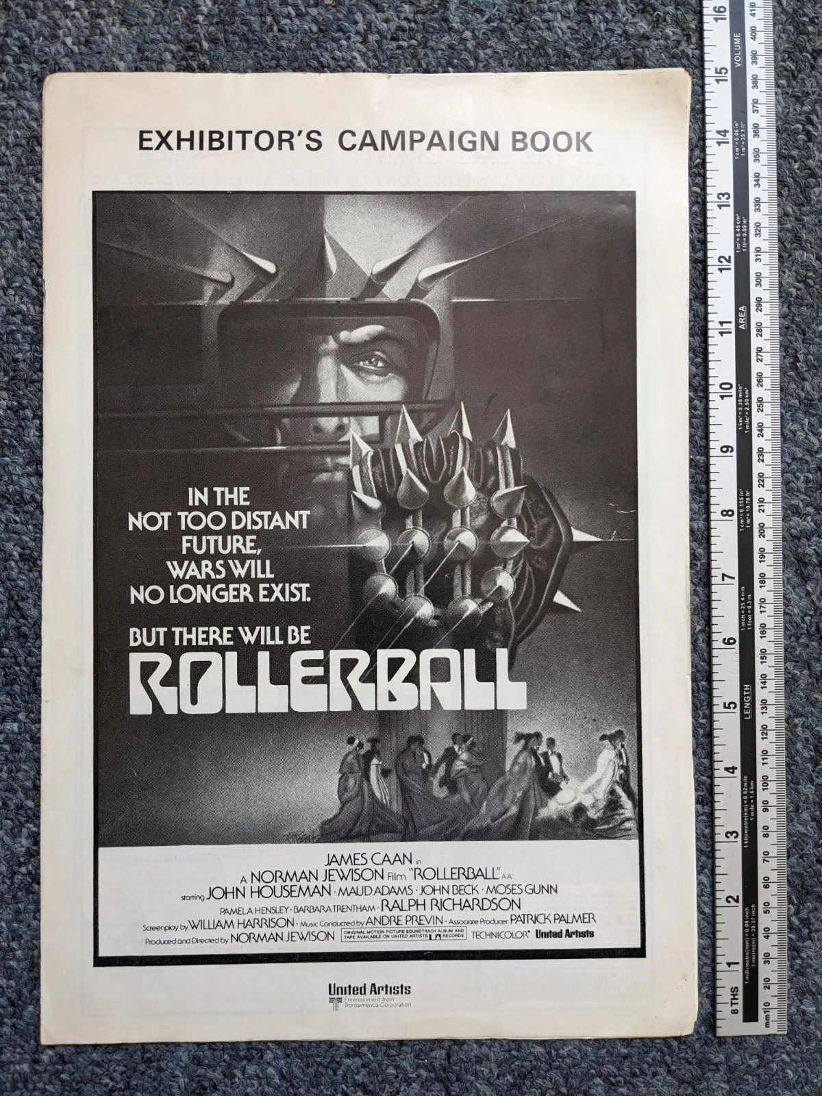 ROLLERBALL Original UK Pressbook., image 2
