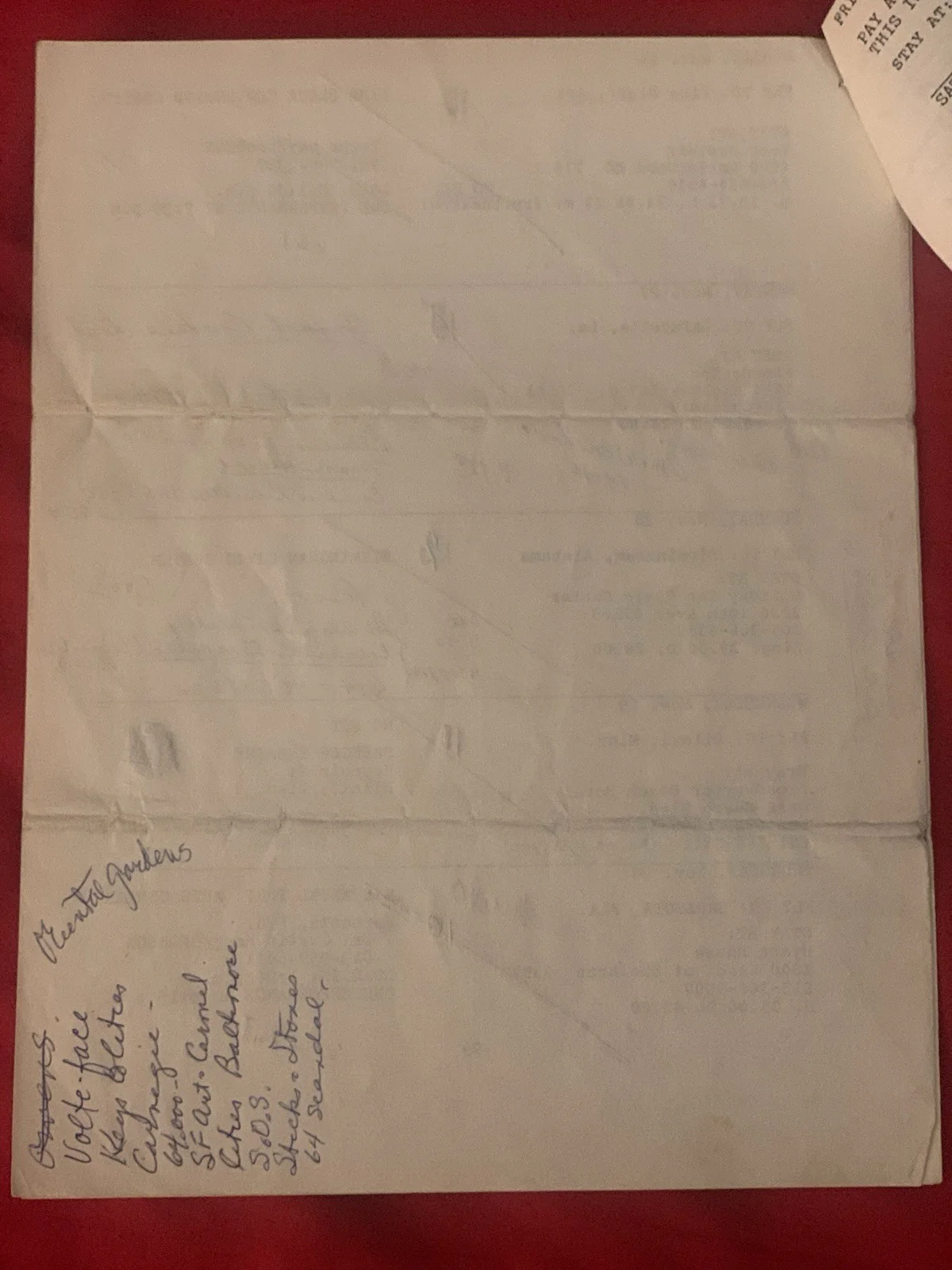 Vincent Price — Vincent Price Estate Rare Performance Travel Itinerary With Essays! 14h, изображение 5