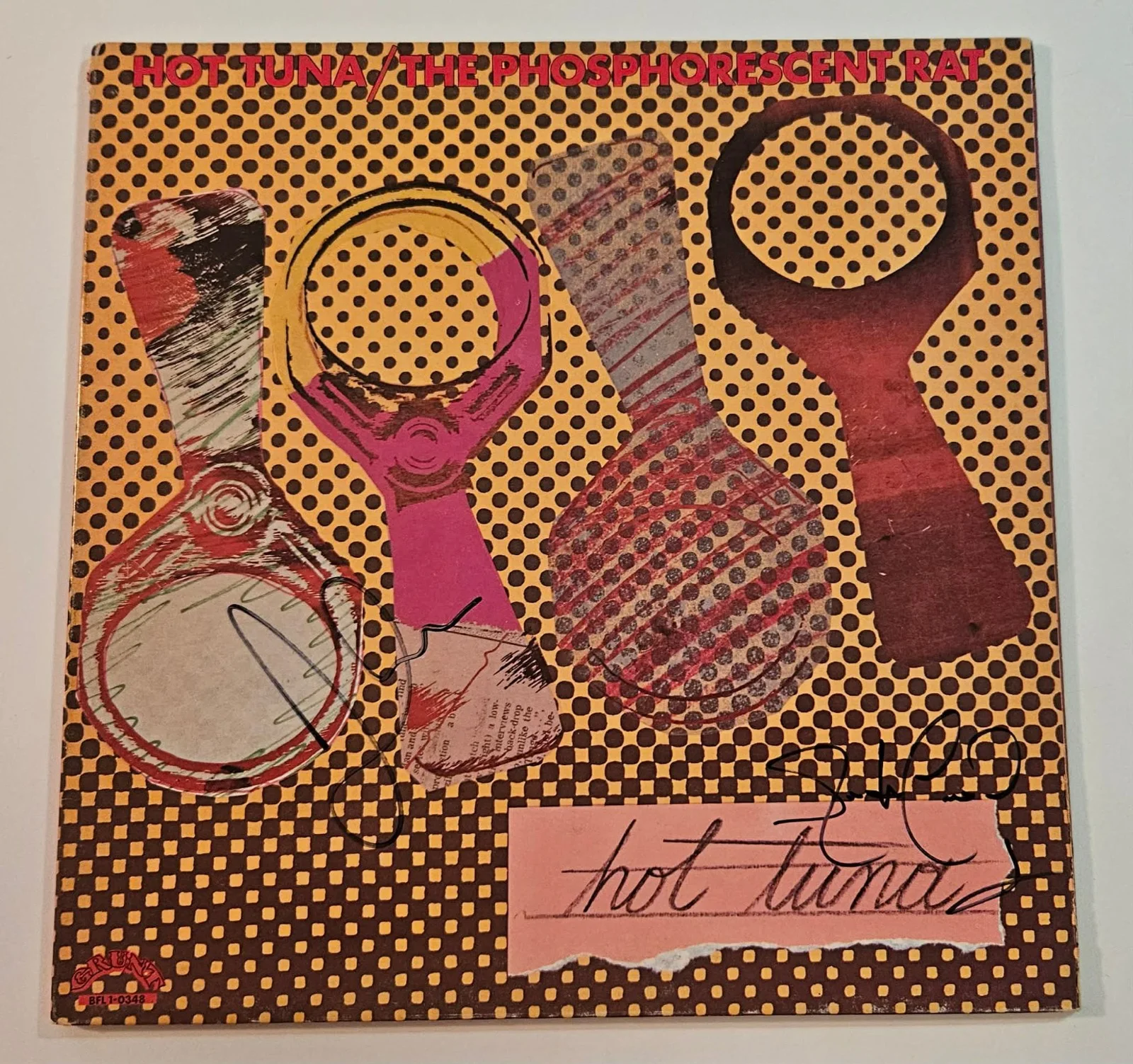 Jorma Kaukonen Jack Casady — JORMA KAUKONEN JACK CASADY SIGNED RECORD ALBUM HOT TUNA AUTO RARE PROOF