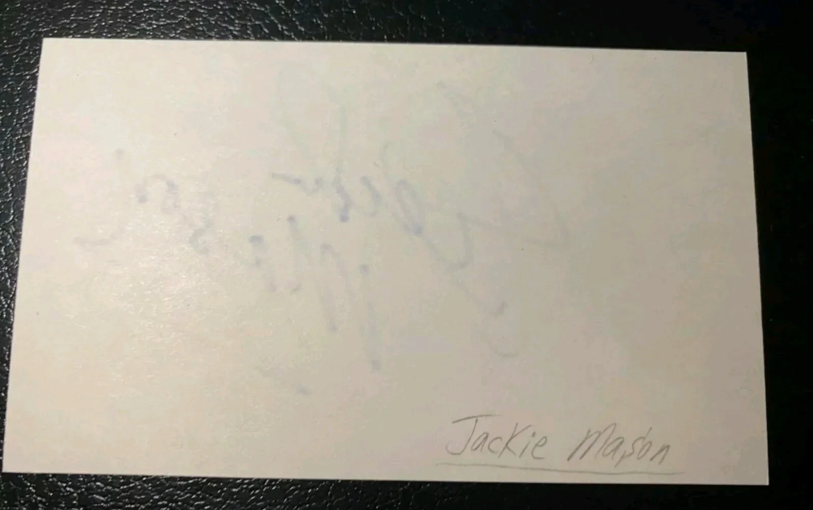 Jackie Mason — JACKIE MASON - THE SIMPSONS - Rabbi Hyman Krustofsky - SIGNED 3x5 Index W/PROOF, image 5