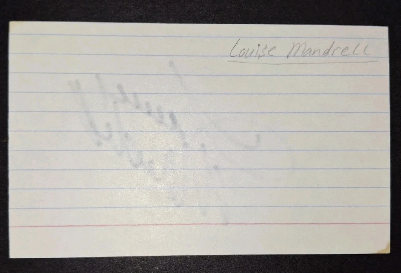LOUISE MANDRELL - SIGNED 3x5 Index Card - GORGEOUS COUNTRY MUSIC SINGER 🎤, изображение 5