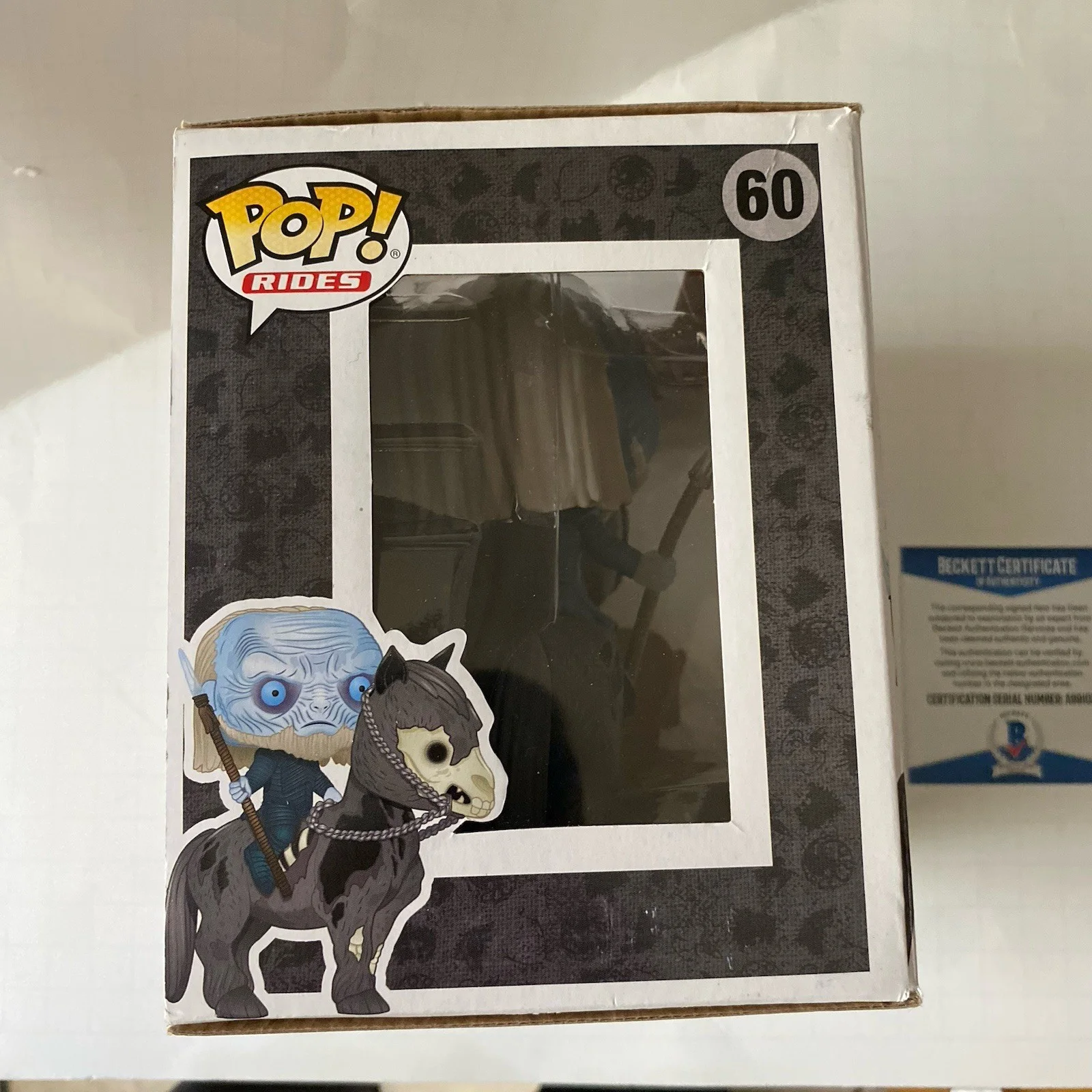 Spencer Wilding — Spencer Wilding Signed Game Of Thrones Mounted White Walker Funko Pop Beckett, image 2