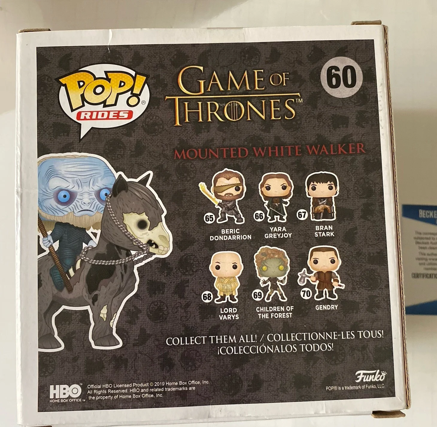 Spencer Wilding — Spencer Wilding Signed Game Of Thrones Mounted White Walker Funko Pop Beckett, image 3