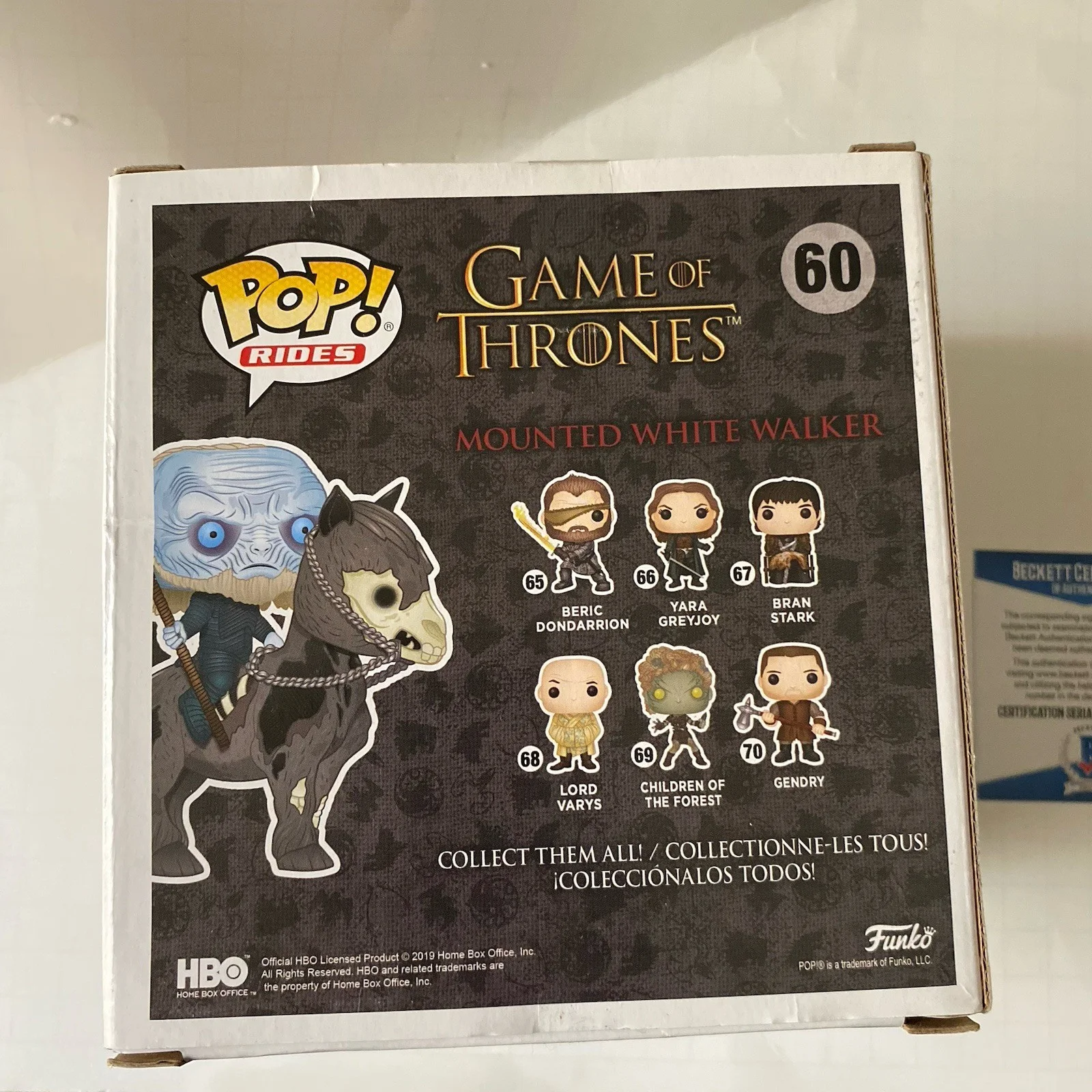 Spencer Wilding — Spencer Wilding Signed Game Of Thrones Mounted White Walker Funko Pop Beckett, image 4