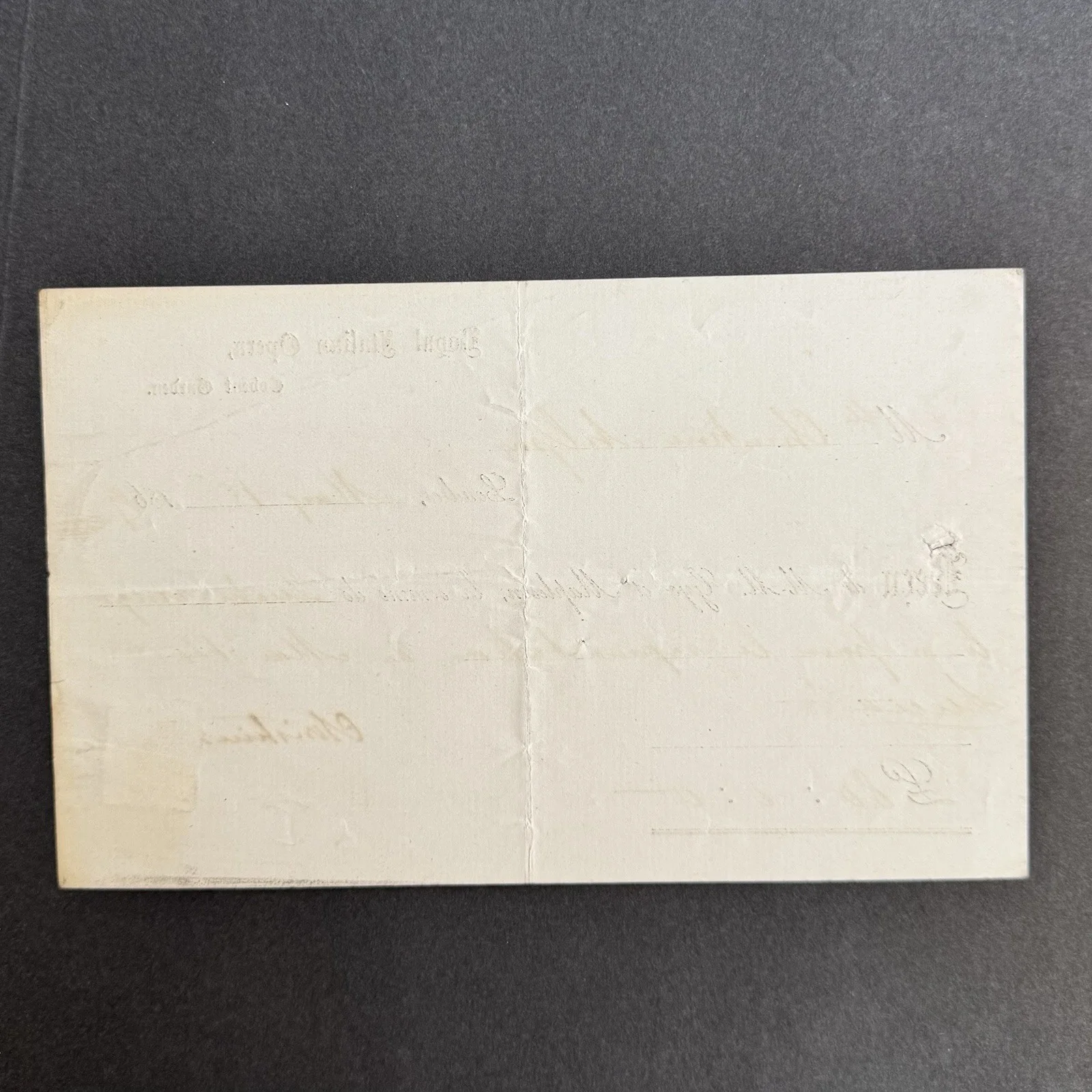 Christine Nilsson Signed Receipt 1869 Royal Italian Opera Covent Garden Lucia, изображение 4