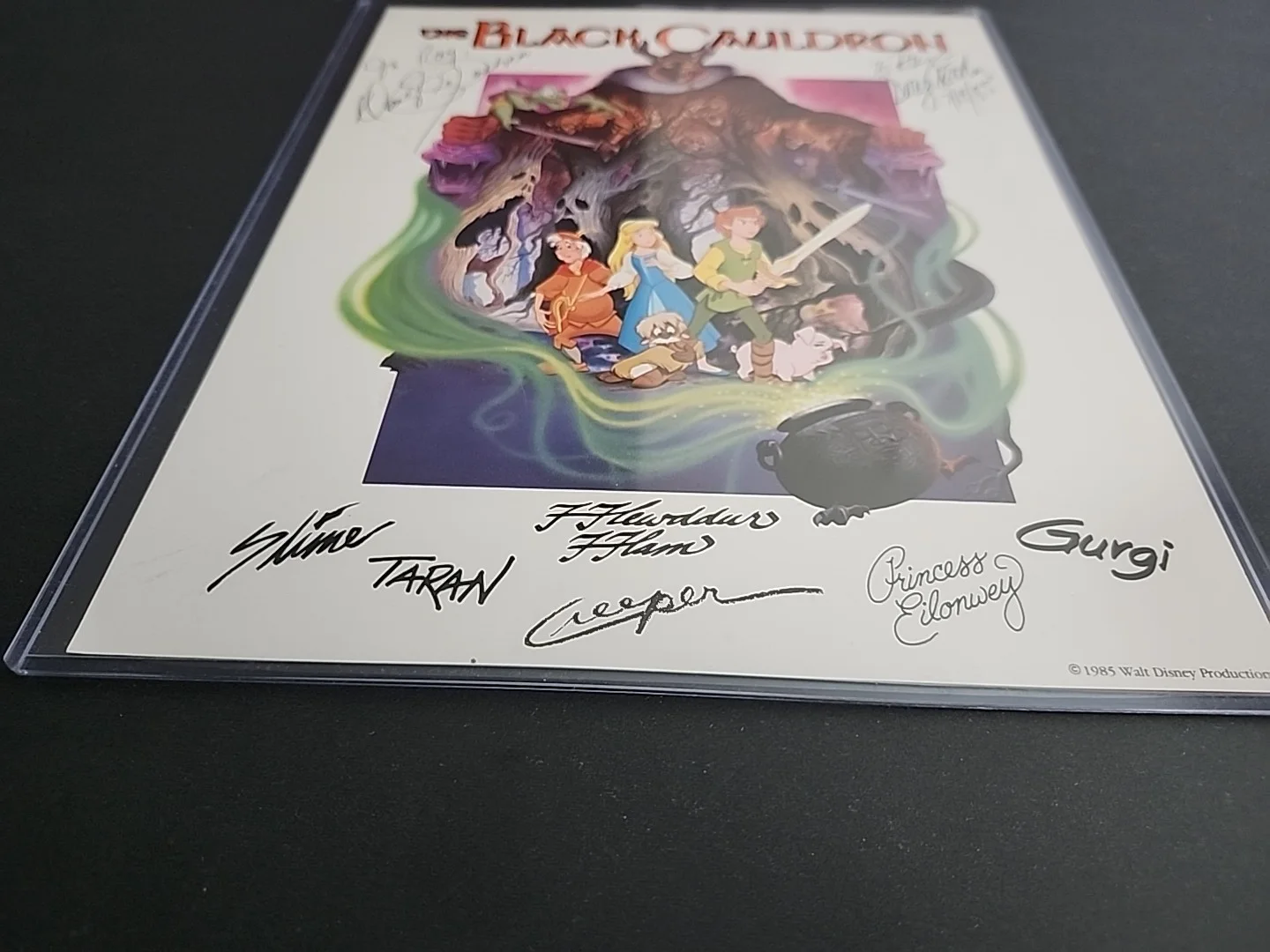 THE BLACK COULDRON AUTOGRAPHED 1985 WALT DISNEY PRODUCTIONS 8x10, image 5