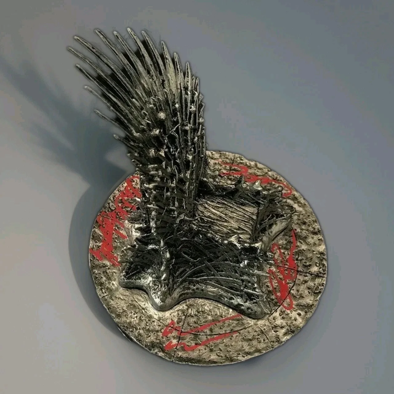 Harrington, Mamoa, Dinklage, Clarke — SIGNED Game Of Thrones Iron Throne Prop Mamoa Clarke Harrington Dinklage w COA, image 2